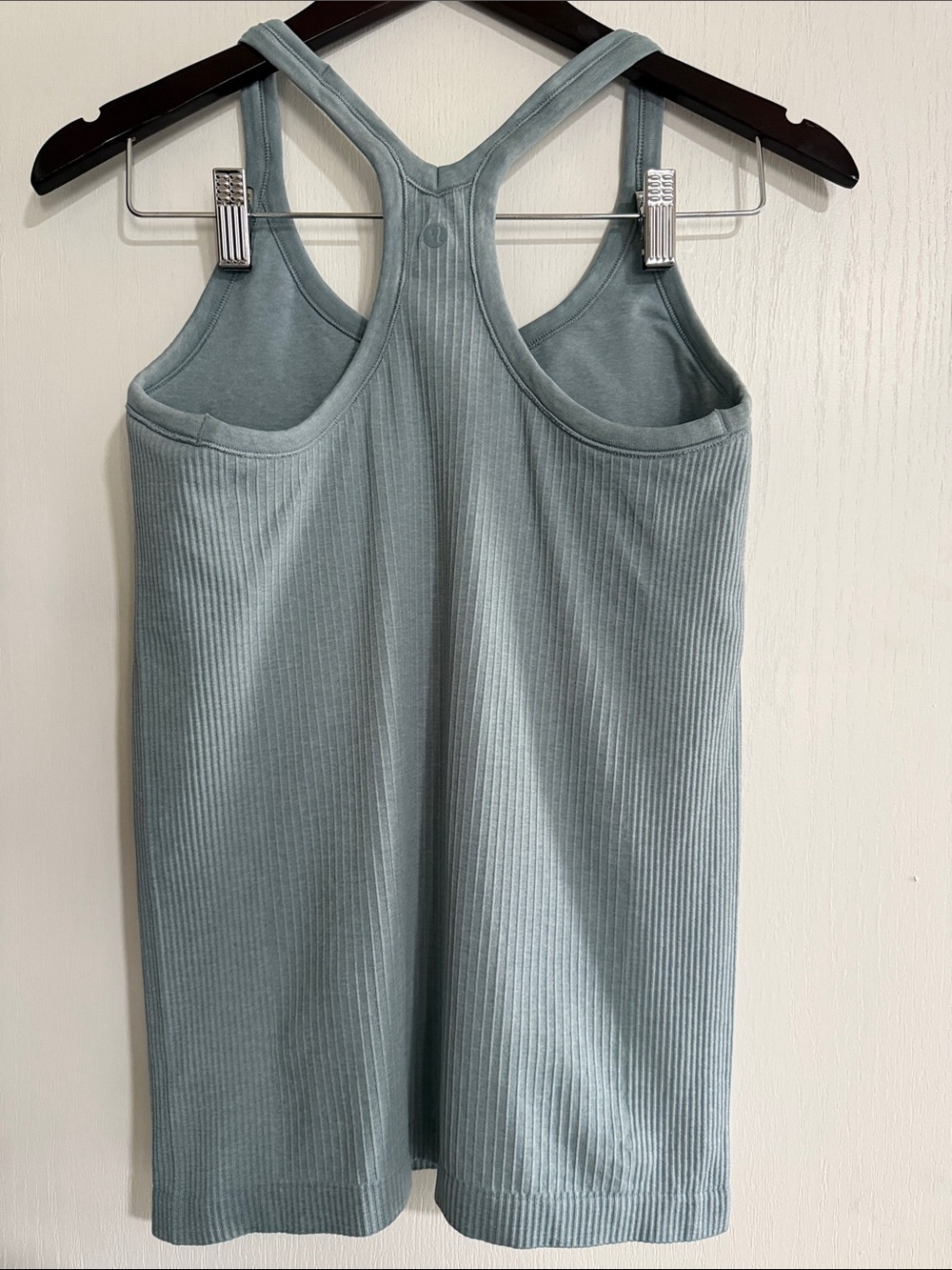 Lululemon Athletica Ebb to Street Ribbed Racerback Tank — Sage Blue - Picture 3 of 4